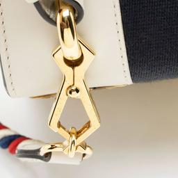 Gucci Leather Animal Studs Sylvie Mini Satchel - Leather - White