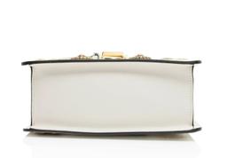 Gucci Leather Animal Studs Sylvie Mini Satchel - Leather - White