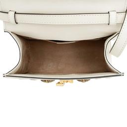 Gucci Leather Animal Studs Sylvie Mini Satchel - Leather - White