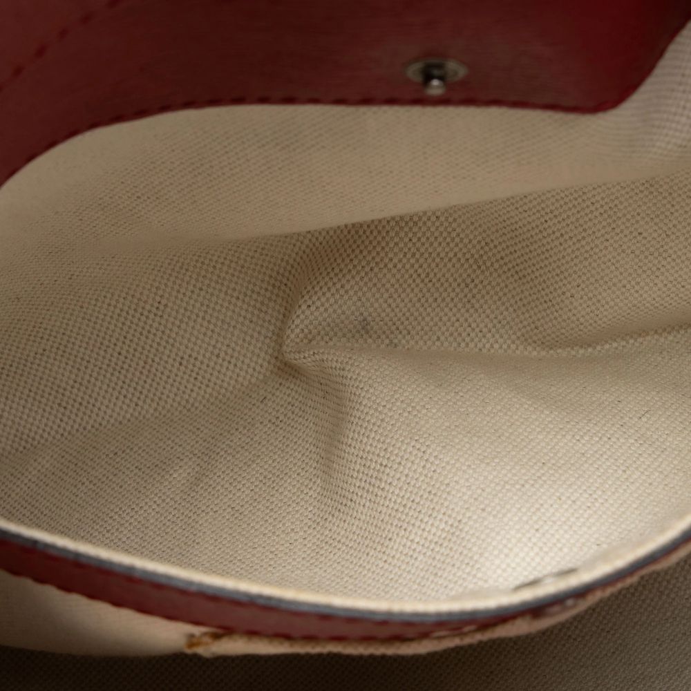 Gucci Leather Bamboo Blooms Medium Shopper Tote - Leather - Multicolor/Red