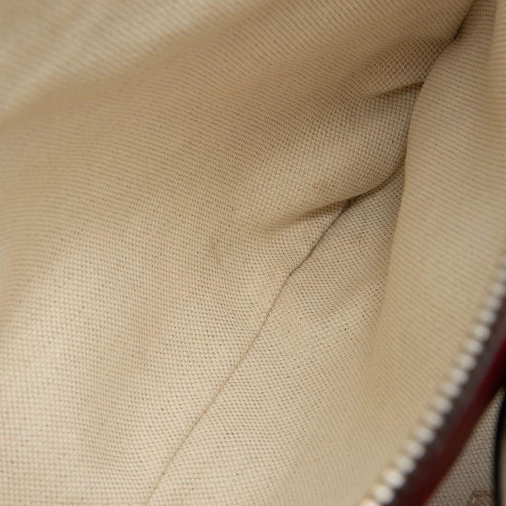 Gucci Leather Bamboo Blooms Medium Shopper Tote - Leather - Multicolor/Red