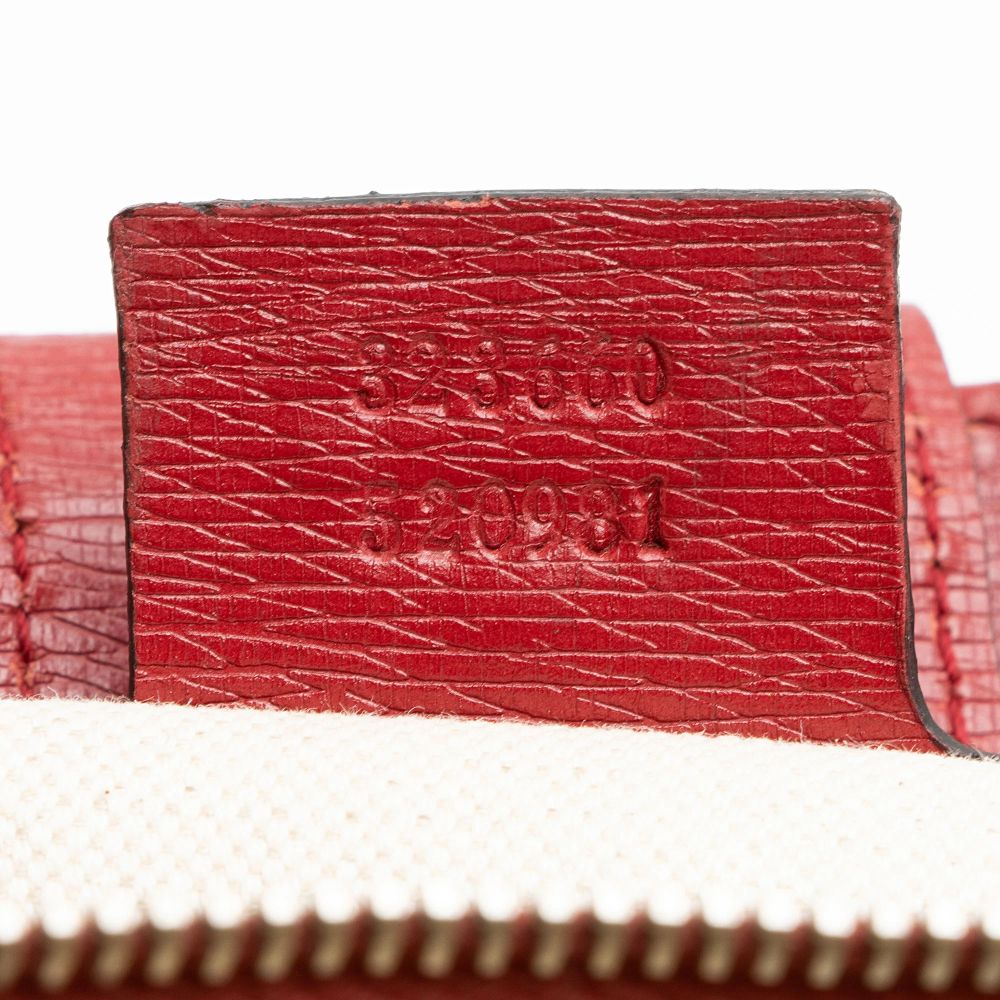 Gucci Leather Bamboo Blooms Medium Shopper Tote - Leather - Multicolor/Red