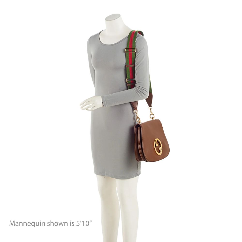 Gucci Leather Blondie Medium Shoulder Bag - Leather - Brown