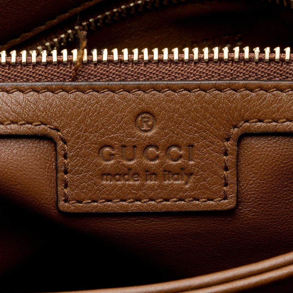 Gucci Leather Blondie Medium Shoulder Bag - Leather - Brown