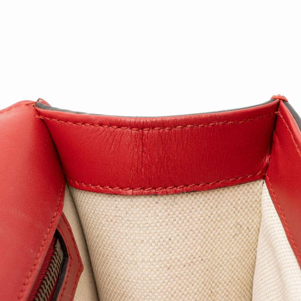 Gucci Leather Evil Eye Chain Medium Shoulder Bag - Leather - Red