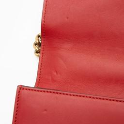 Gucci Leather Evil Eye Chain Medium Shoulder Bag - Leather - Red