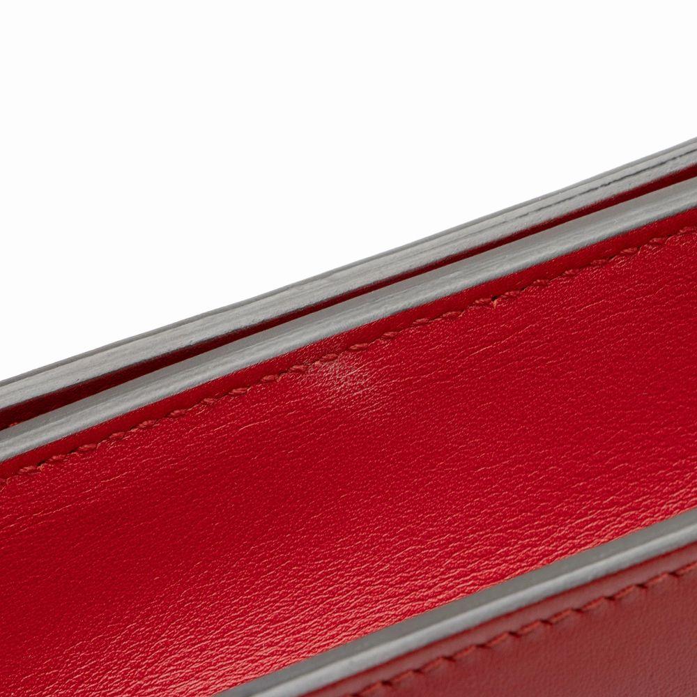 Gucci Leather Evil Eye Chain Medium Shoulder Bag - Leather - Red