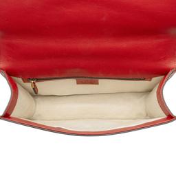 Gucci Leather Evil Eye Chain Medium Shoulder Bag - Leather - Red