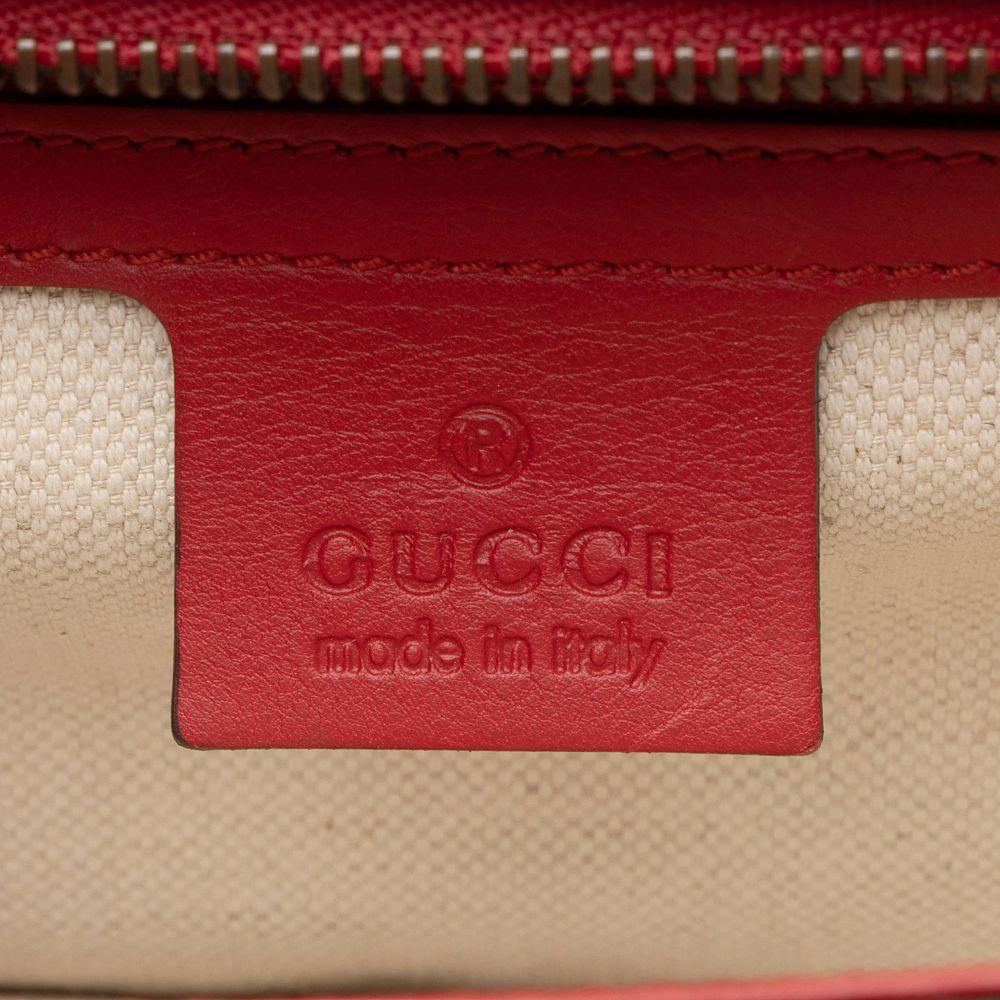 Gucci Leather Evil Eye Chain Medium Shoulder Bag - Leather - Red