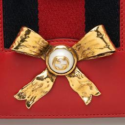 Gucci Leather Evil Eye Chain Medium Shoulder Bag - Leather - Red