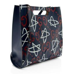 Gucci Leather Ghost Medium Tote - Leather - Red/White/Blue