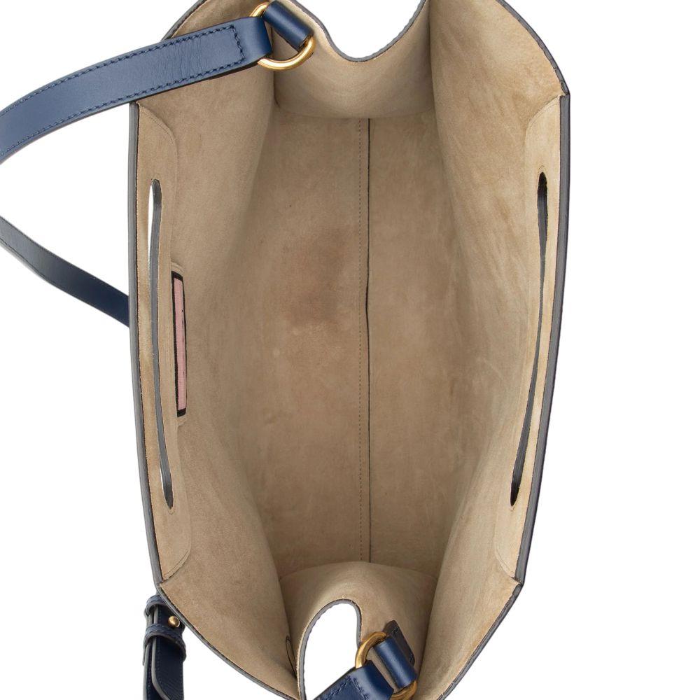 Gucci Leather Ghost Medium Tote - Leather - Red/White/Blue