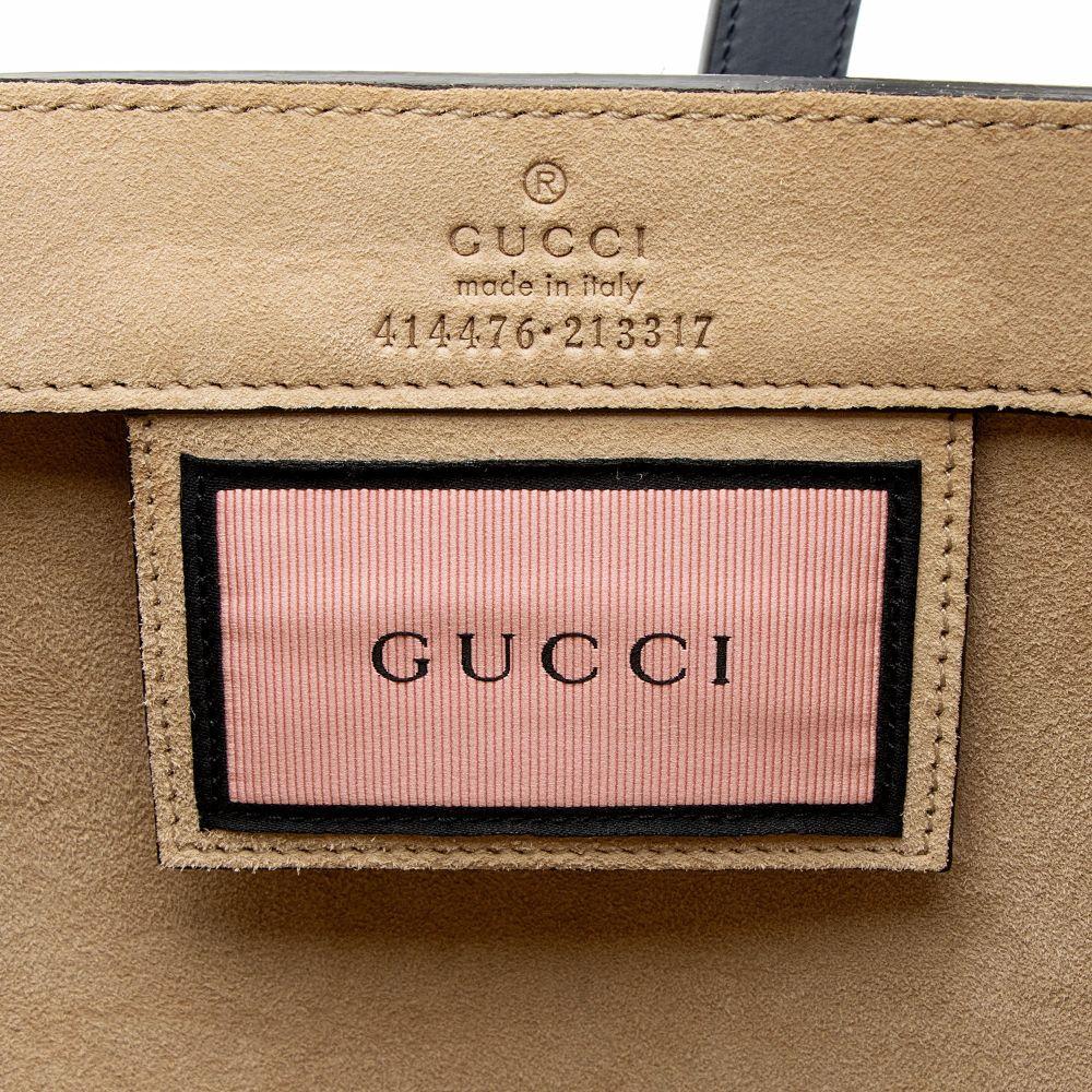 Gucci Leather Ghost Medium Tote - Leather - Red/White/Blue