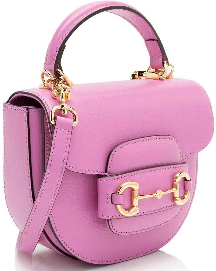 Gucci Leather Horsebit 1955 Mini Top Handle - Leather - Pink