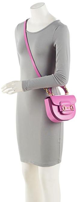 Gucci Leather Horsebit 1955 Mini Top Handle - Leather - Pink