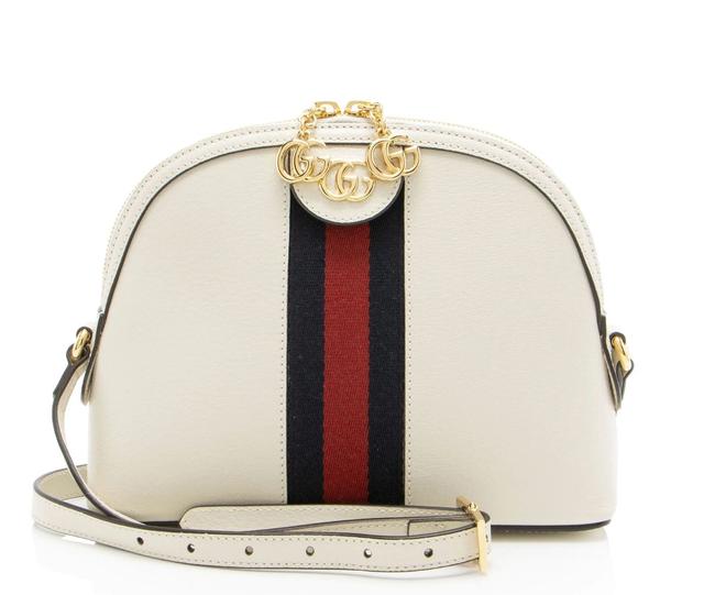 Gucci Leather Ophidia Dome Small Shoulder Bag