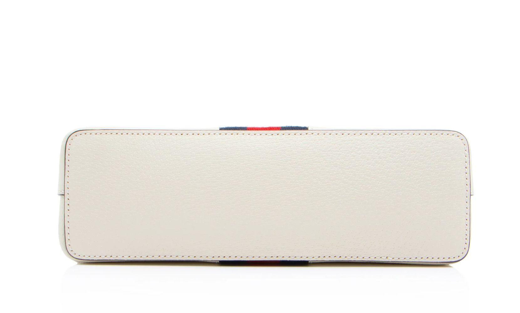 Gucci Leather Ophidia Dome Small Shoulder Bag - Leather - White