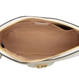 Gucci Leather Ophidia Dome Small Shoulder Bag - Leather - White