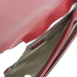 Gucci Leather Shoulder Bag - Leather - Black/Dark Red