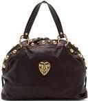 Gucci Leather Studded Babouska Dome Satchel