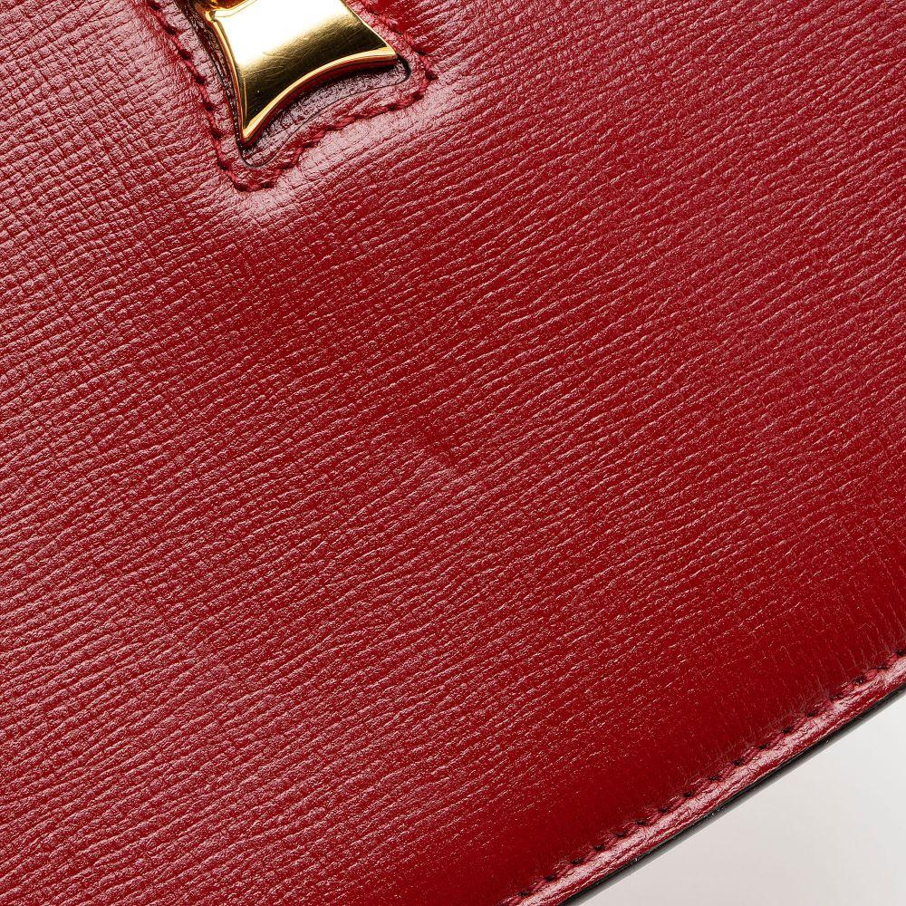 Gucci Leather Sylvie 1969 Mini Shoulder Bag - Leather - Red