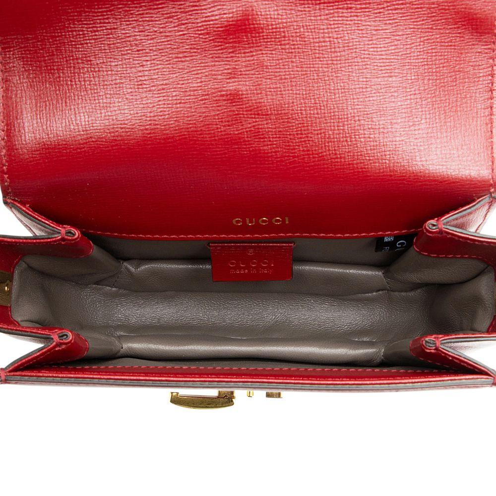 Gucci Leather Sylvie 1969 Mini Shoulder Bag - Leather - Red