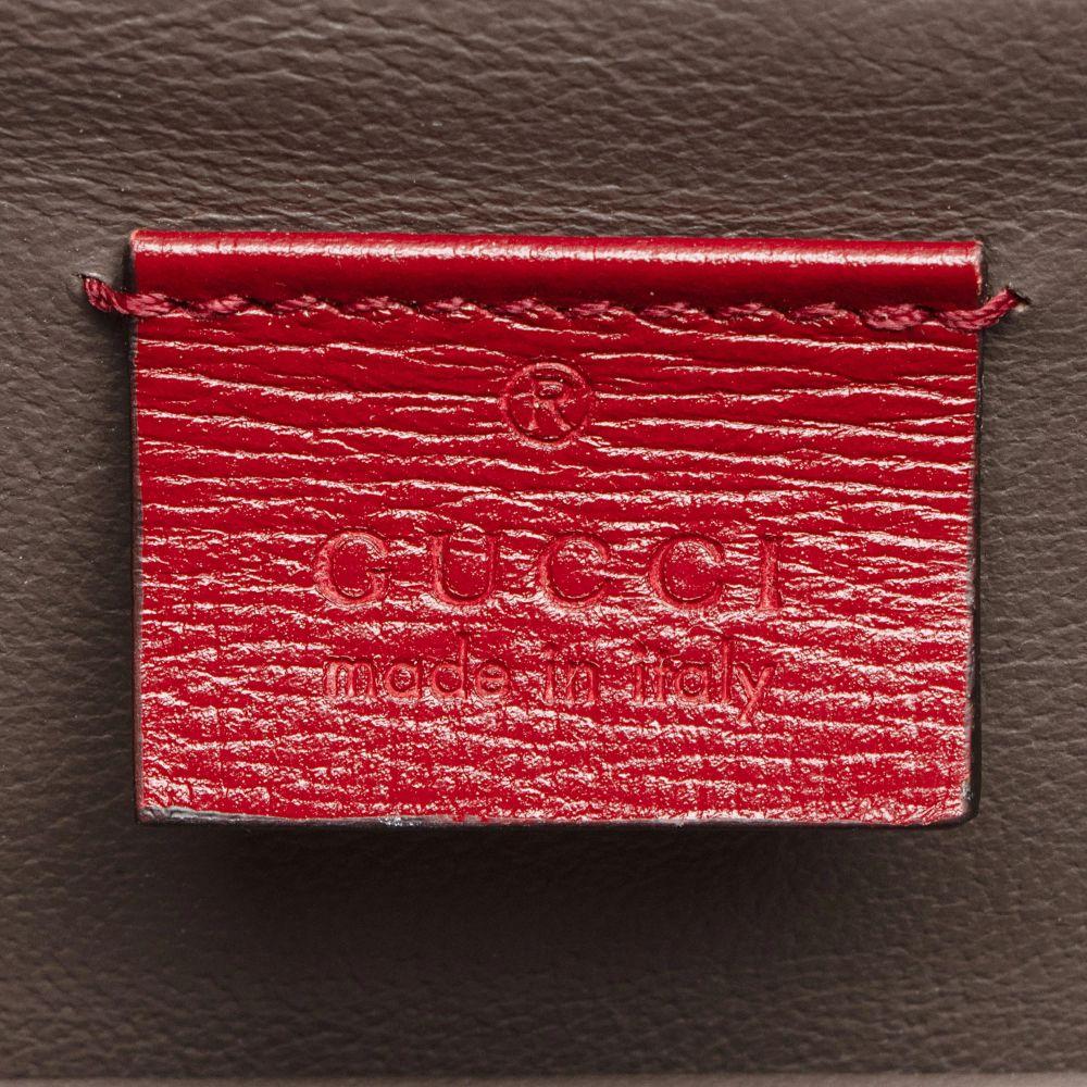 Gucci Leather Sylvie 1969 Mini Shoulder Bag - Leather - Red