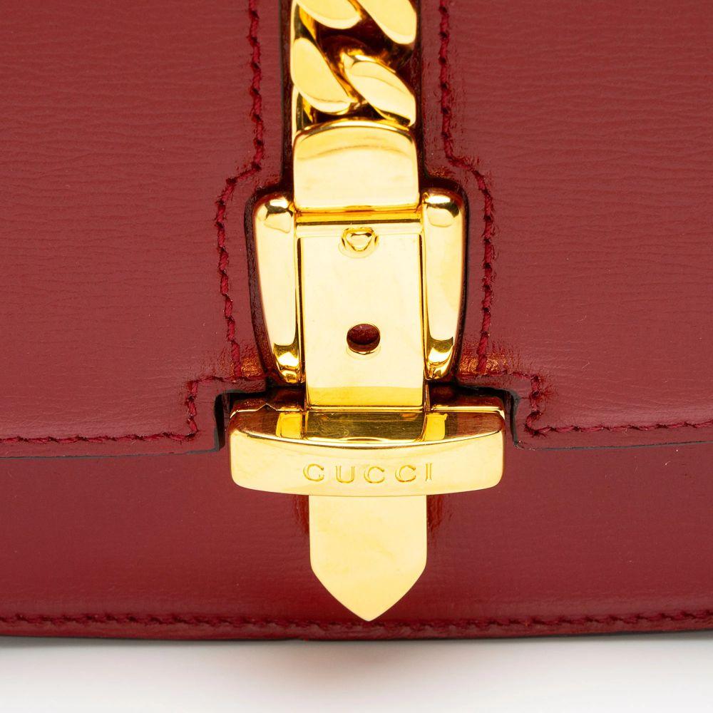 Gucci Leather Sylvie 1969 Mini Shoulder Bag - Leather - Red