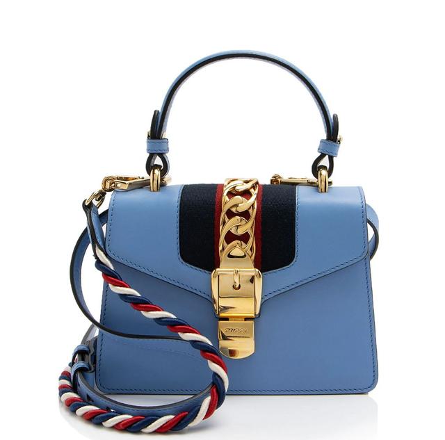 Gucci Leather Sylvie Mini Top Handle