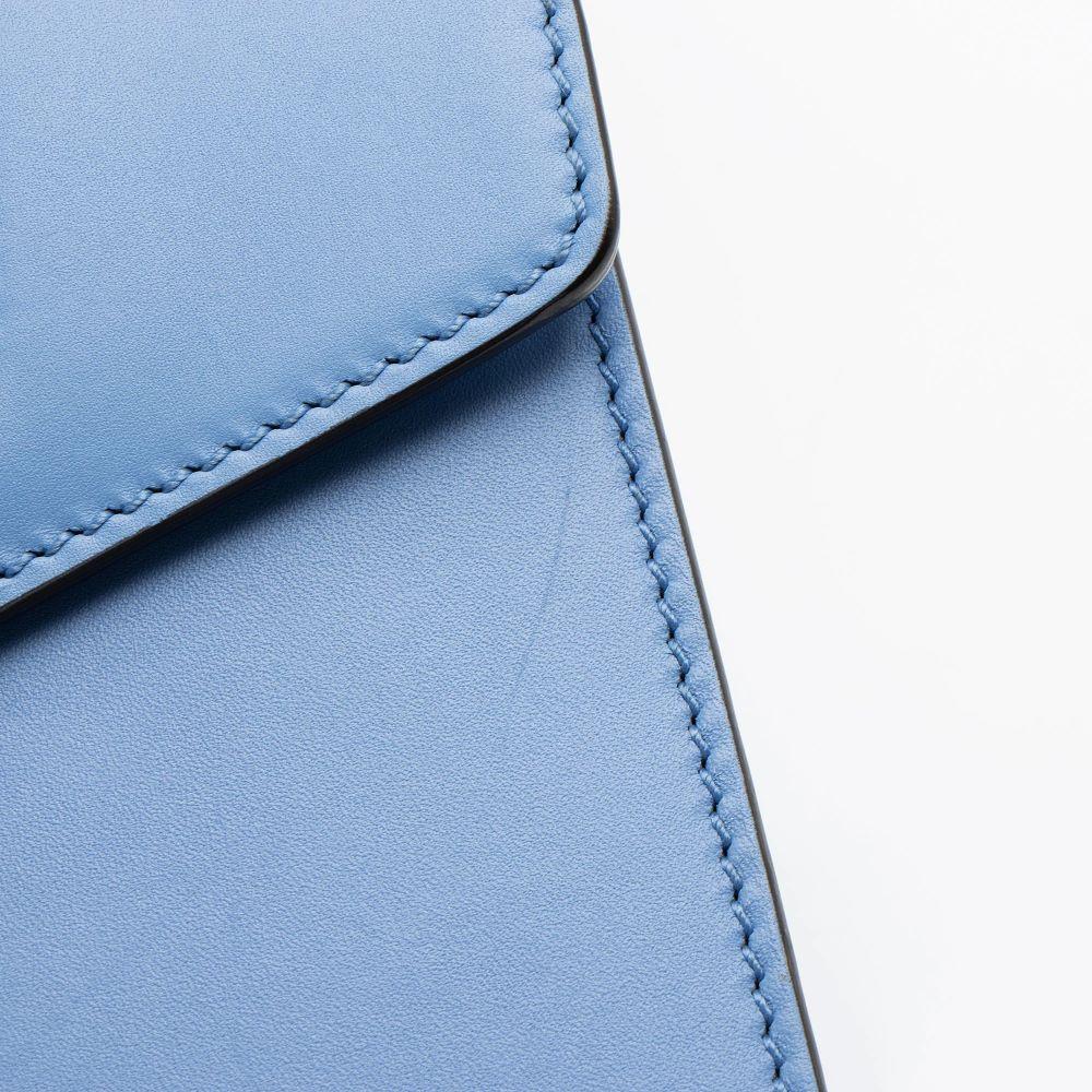 Gucci Leather Sylvie Mini Top Handle - Leather - Blue