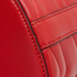 Gucci Matelasse Leather GG Marmont Bucket Bag - Leather - Red