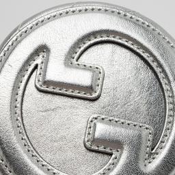 Gucci Metallic Calfskin Blondie Mini Barrel Bag - Calfskin - Silver