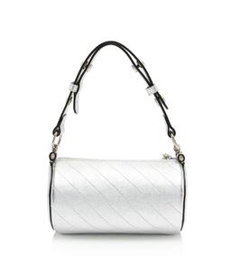 Gucci Metallic Calfskin Blondie Mini Barrel Bag - Calfskin - Silver
