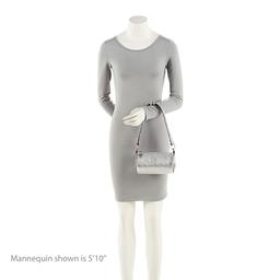 Gucci Metallic Calfskin Blondie Mini Barrel Bag - Calfskin - Silver