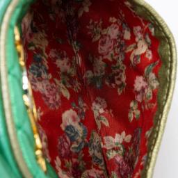 Gucci Metallic Leather Trapuntata Mini Bag - Metallic Leather - Green/Red