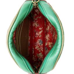 Gucci Metallic Leather Trapuntata Mini Bag - Metallic Leather - Green/Red