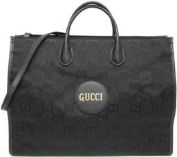 Gucci Nylon Canvas Leather Handbag Shoulder Bag - Nylon - Black