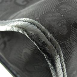 Gucci Nylon Canvas Leather Handbag Shoulder Bag - Nylon - Black