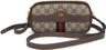 Gucci Ophidia Leather GG Supreme Shoulder Bag - Leather - Beige/Brown