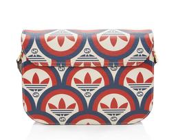 Gucci x Adidas G Horsebit 1955 Medium Shoulder Bag - Calfskin - Blue/Red/White