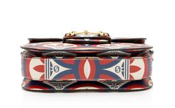 Gucci x Adidas G Horsebit 1955 Medium Shoulder Bag - Calfskin - Blue/Red/White