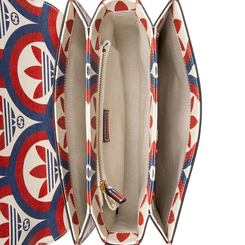 Gucci x Adidas G Horsebit 1955 Medium Shoulder Bag - Calfskin - Blue/Red/White