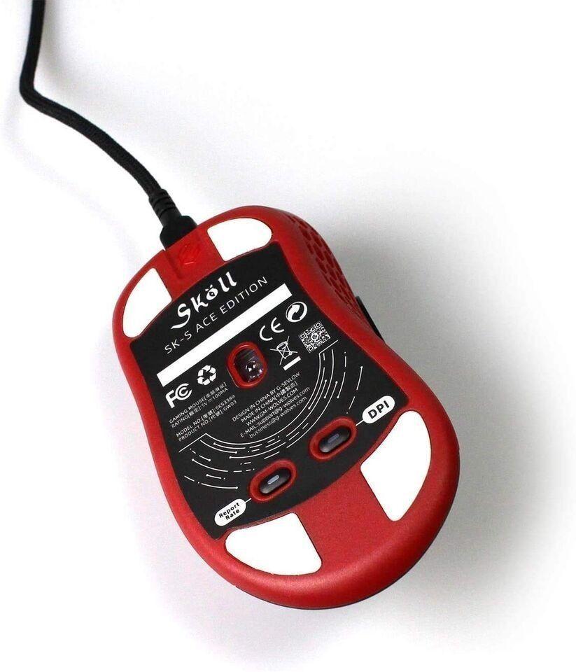 G-Wolves Skoll SK-S ACE Edition Gaming Mouse - Black/Red