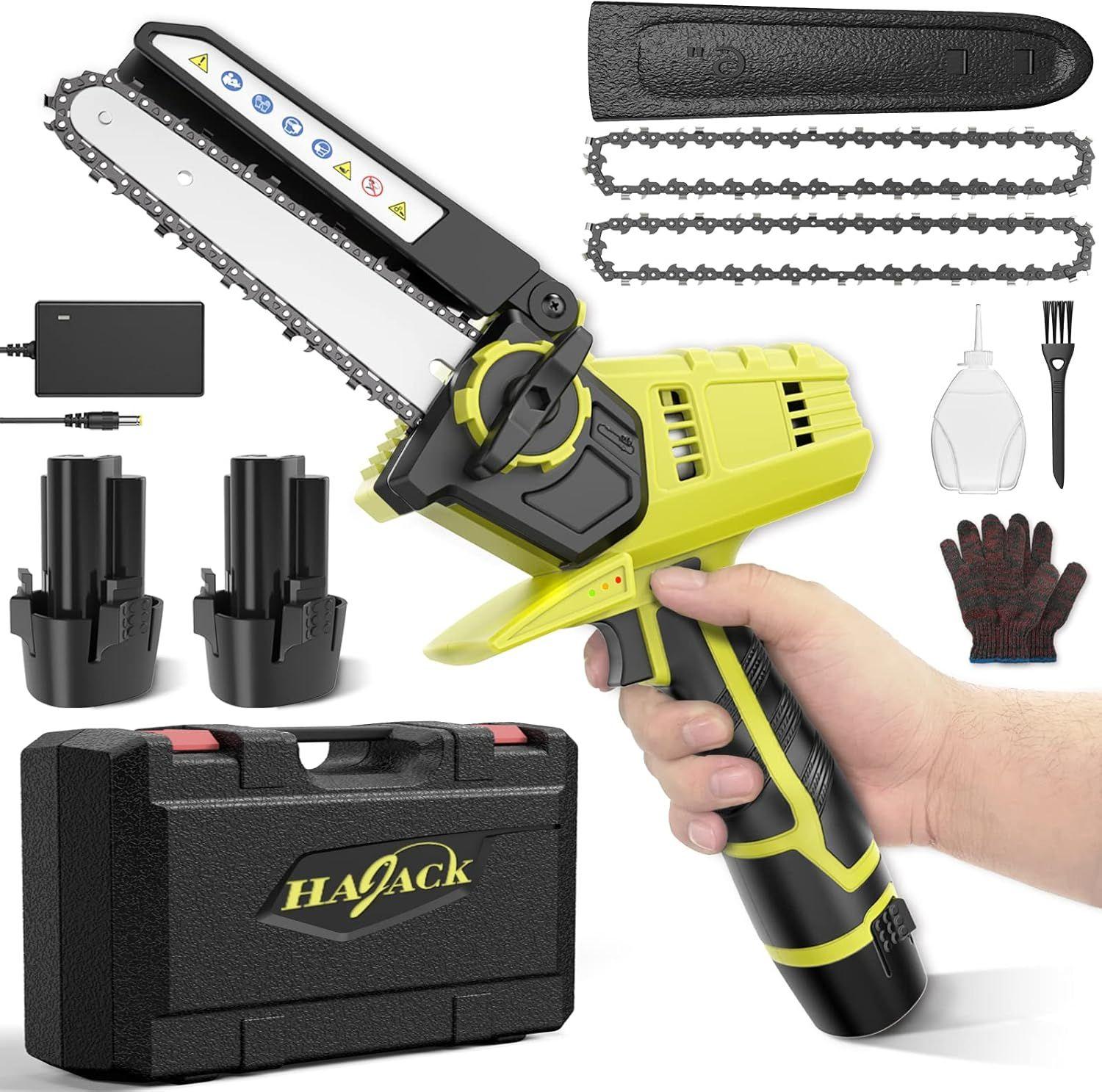 Hajack  Mini 6" Electric Chainsaw NY303 - Green - Excellent