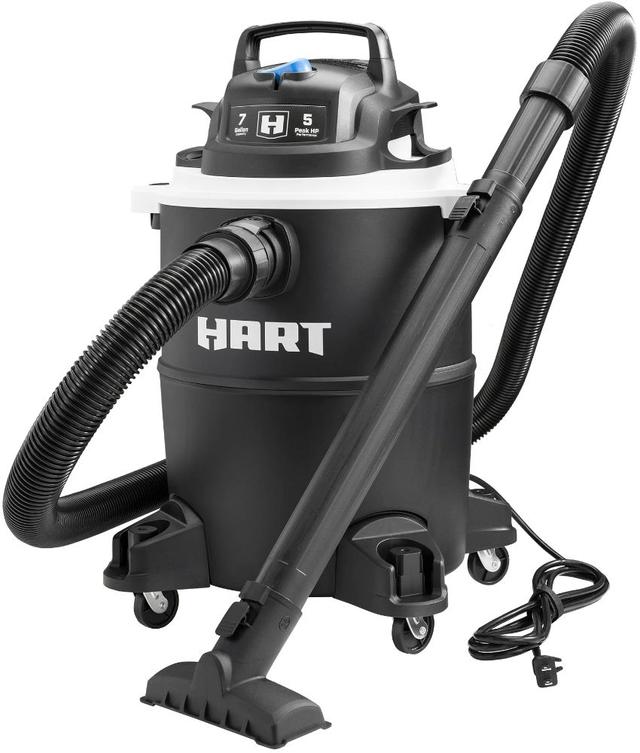 HART 7 Gallon 5 Peak HP Poly Wet/Dry Vacuum