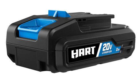 HART  HPSK11 20-Volt Lithium-Ion 2.0Ah Battery and 2Amp Fast Charger - Black - Excellent