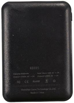 Helios 5000MaH Power Bank (KE035) - Black