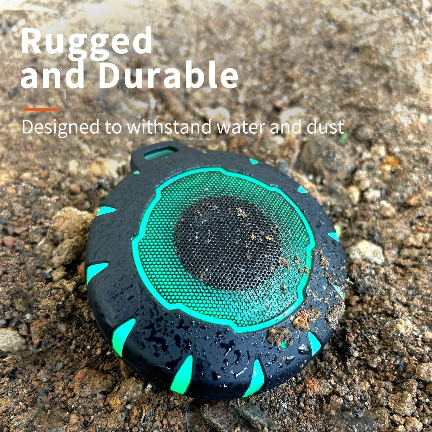 HEYSONG Waterproof Shower Bluetooth Speaker B18L - Black