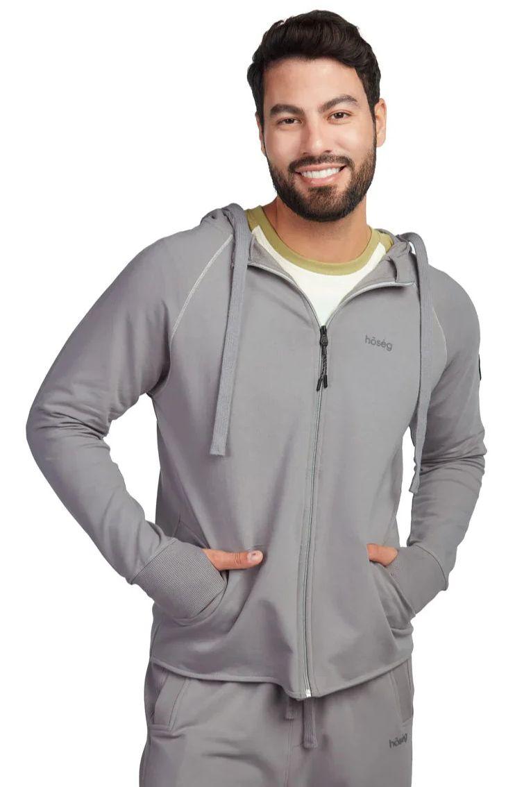 Hoseg Men's Full Zip Hoodie (S) - Greyhound