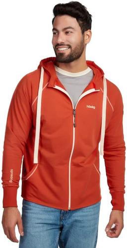 Hoseg Men's Full Zip Hoodie (XL) - Barberry